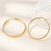 Ion Plating(IP) 304 Stainless Steel Hoop Earrings EJEW-L215-15G-1