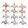 Brass Cubic Zirconia Pendant ZIRC-P016-04M-1