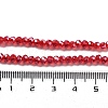 Electroplate Transparent Glass Beads Strands EGLA-A035-T3mm-A01-4