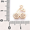 Brass Micro Pave Cubic Zirconia Charms KK-T076-05KCG-3