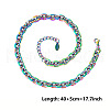 Unisex 304 Stainless Steel Cable Chains Necklaces NC6634-5-1