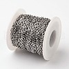 Tarnish Resistant 304 Stainless Steel Cable Chains CHS-L015-36-2