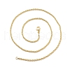 Brass Rope Chains Necklace for Women NJEW-P265-16G-3