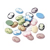 Cameos Opaque Resin Cabochons X-RESI-C016-01B-1