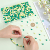 SOFPLATE 500Pcs Rubberized Style Imitated Silicone Acrylic Beads MACR-SP0001-07E-3