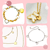 40Pcs 2 Colors 201 Stainless Steel Charms STAS-LP0001-36-4