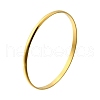 304 Stainless Steel Plain Bangles for Women BJEW-V004-02A-G-4
