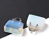 Opalite Brass Pendants KK-E274-01P-01-4