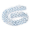 Electroplate Triangle Glass Beads Strands EGLA-A036-11A-PL03-2