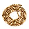 Electroplated Synthetic Non-magnetic Hematite Beads Strands G-H027-C01-01-3