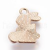 Zinc Alloy Bunny Pendants ENAM-P163-02A-2