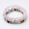 Mixed Gemstone Beaded Stretch Bracelet Sets BJEW-JB02623-1