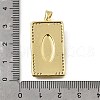 Brass Micro Pave Cubic Zirconia Pendants KK-Q066-17A-G-3