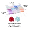 144g 12 Colors Transparent Electroplate Glass Beads GLAA-YW0001-93-3