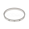 201 Stainless Steel with Rhinestone Bangles for Women BJEW-B138-04P-4