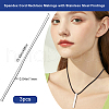 Beebeecraft 3Pcs Spandex Cord Necklace Makings MAK-BBC0001-13-2