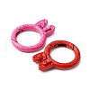 10Pcs Spray Painted Alloy Spring Gate Rings FIND-YW0001-64-2