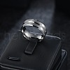 Grooved Stainless Steel Finger Rings for Men WG2ADDA-29-1