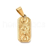 PVD Vacuum Plating 304 Stainless Steel Pendants STAS-F277-25G-2