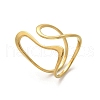 304 Stainless Steel Cuff Rings RJEW-C124-06A-G-4