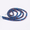 Spray Painted Crackle Glass Beads Strands CCG-Q002-6mm-12-2