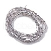 Transparent Electroplate Glass Beads Strands EGLA-H107-02A-PL06-4