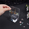Acrylic Earring Display Stands Cube EDIS-WH0032-16B-3