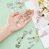 Heart Star Butterfly Acrylic Pendant Decoration HJEW-PH01943-3