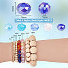   500Pcs 5 Style Electroplate Glass Beads EGLA-PH0001-40B-2