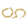 PVD Vacuum Plating 201 Stainless Steel Hoop Earrings for Women EJEW-F345-16G-2