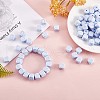108 Pcs White Cube Silicone Beads Letter Number Square Dice Alphabet Beads with 2mm Hole Spacer Loose Letter Beads for Bracelet Necklace Jewelry Making JX438C-1
