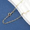 Brass Cable Chain Necklaces for Women Men NJEW-Z068-08G-3