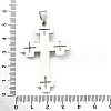 304 Stainless Steel Big Pendants STAS-R171-02P-3