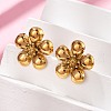 304 Stainless Steel Stud Earrings EJEW-D319-18G-1