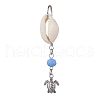 4Pcs 4 Styles Natural Cowrie Shell Pendant Decorations HJEW-JM01777-S-2
