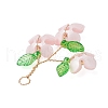 Plastic with Acrylic & Copper Wire Pendants PALLOY-JF03601-04-4
