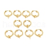 Brass Ring Hoop Earring Findings KK-G434-03G-3