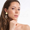 Unicraftale 40Pcs 2 Colors 201 Stainless Steel Flat Round Stud Earring Findings STAS-UN0060-71-6