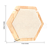 Hexagon Wooden Single Necklace Displays Stands NDIS-WH0017-01A-2