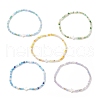 Glass Beaded Stretch Bracelets BJEW-JB11444-2