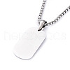 304 Stainless Steel Double Layer Necklaces NJEW-M181-03P-3