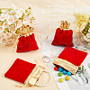 Beebeecraft Rectangle Velvet Jewelry Pouches Bags TP-BBC0001-09A-01-4