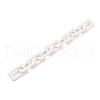Handmade Opaque Acrylic Cross Chains AJEW-JB00766-05-1