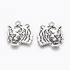 Tibetan Style Alloy Tiger Pendants TIBEP-Q043-298-RS-2
