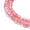 Natural Strawberry Quartz Beads Strands G-P457-B01-38-2