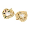Brass Micro Pave Cubic Zirconia Pendants KK-S526-07G-A-2