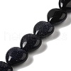 Synthetic Blue Goldstone Beads Strands G-K335-01D-1