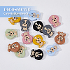 DICOSMETIC 14Pcs 7 Colors Silicone Focal Beads SIL-DC0001-14-5
