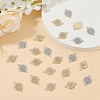 ARRICRAFT 40Pcs 2 Colors Alloy Pave Crystal Rhinestone Connector Charms FIND-AR0004-99-4