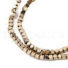 Electroplated Non-magnetic Hematite Beads Strands G-P571-D01-01-4